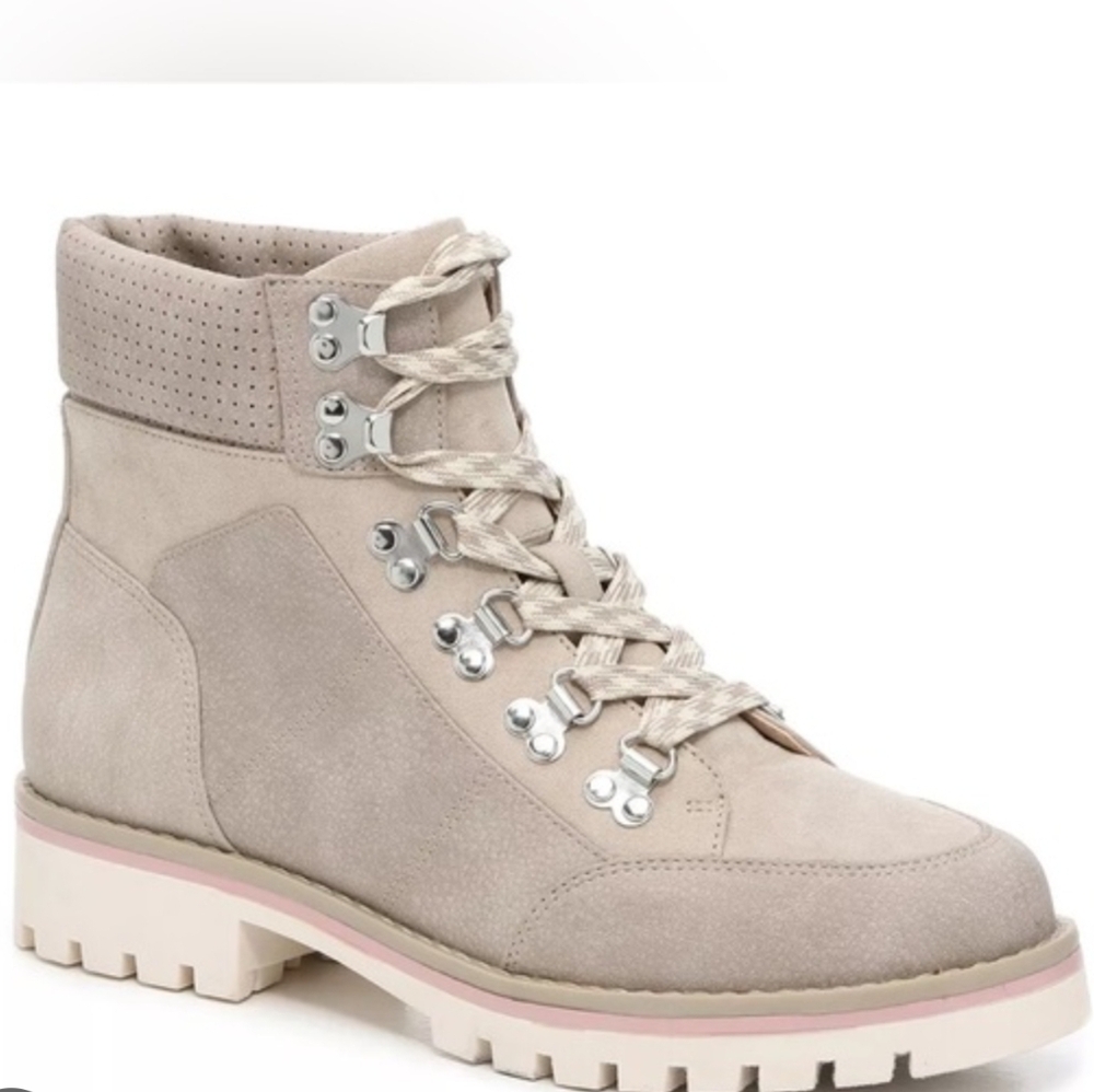Crown Vintage Taupe Combat Boots